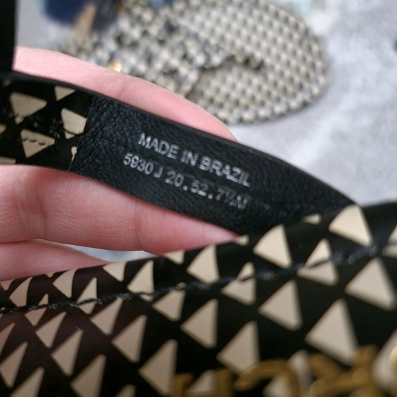 Tory Burch Miller Sandal in Triangle Geo Allover size 7.5 - Picture 5 of 6